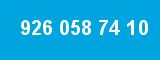 926 058 74 10